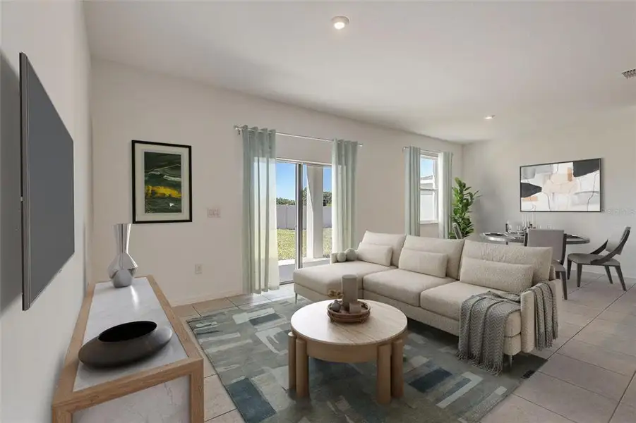 Furnished interior view inside a new home in Sunset Lakes Estates, Mascotte (Image 6).