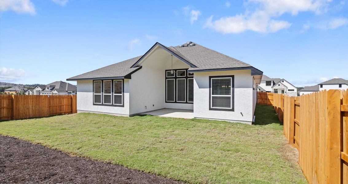 Representative exterior details of a home built from the Bryson by Chesmar Homes in Highland Village, Georgetown (Image 2).