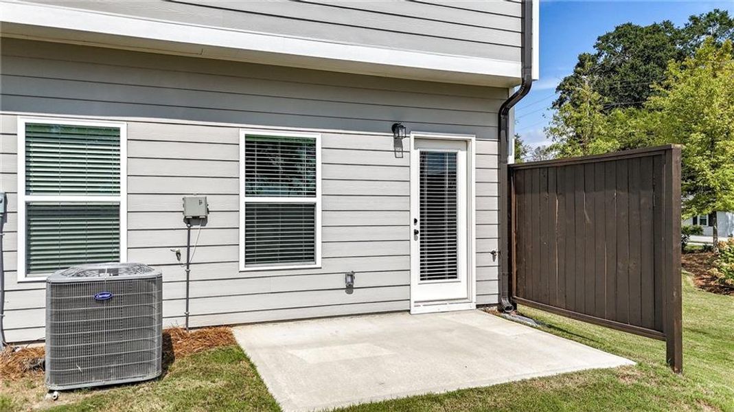 Exterior details and patio area of a home in , Austell (Image 4). Exterior details and patio area of a home in , Austell (Image 4).