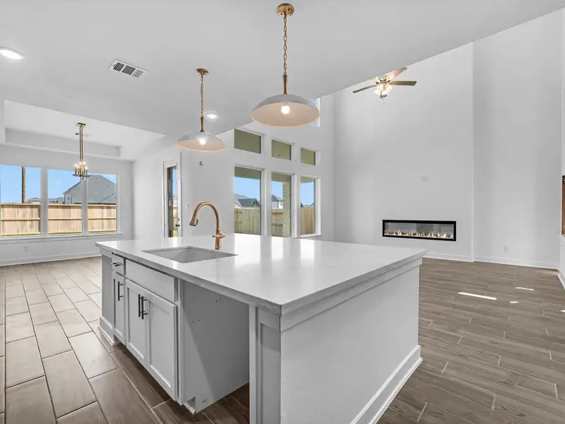 Furnished interior view inside a new home in Grange - 55', Katy (Image 9). Furnished interior view inside a new home in Grange - 55', Katy (Image 9).