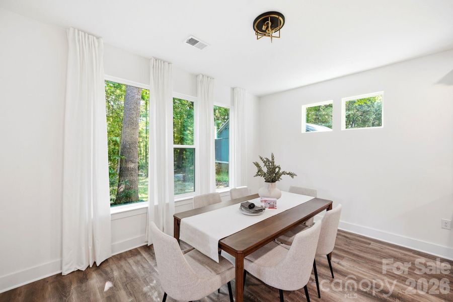 Furnished interior view inside a new home in , Charlotte (Image 11).