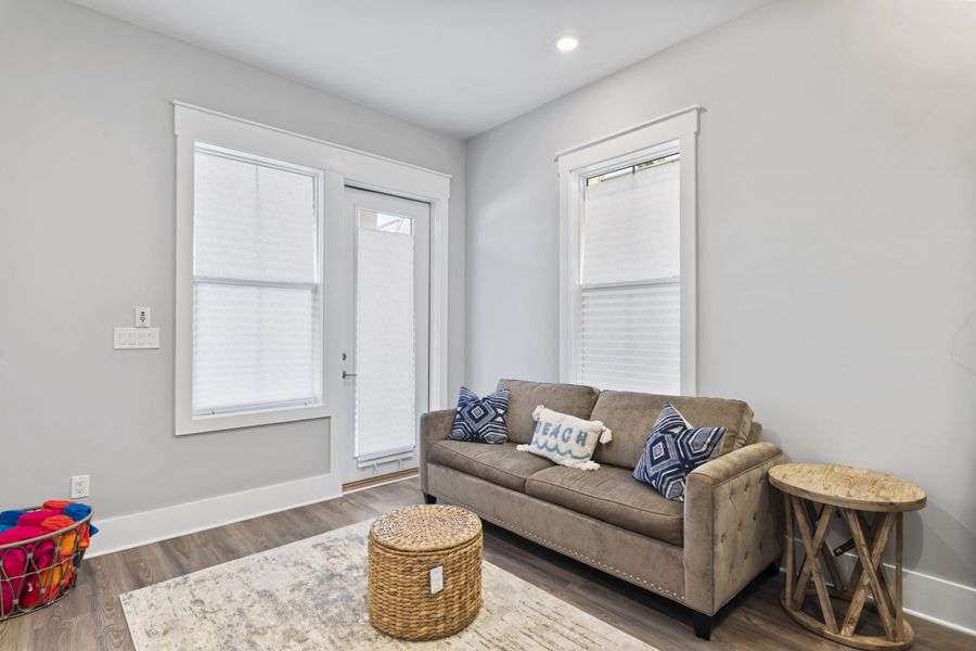 Furnished interior view inside a new home in Twin Palms, Inlet Beach (Image 11).