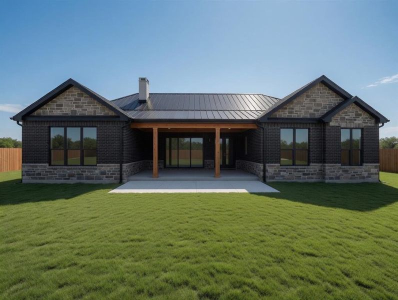 Exterior details and patio area of a home in , Northlake (Image 3).