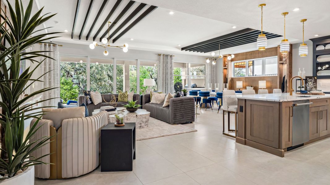 Entry to Great Room & Kitchen