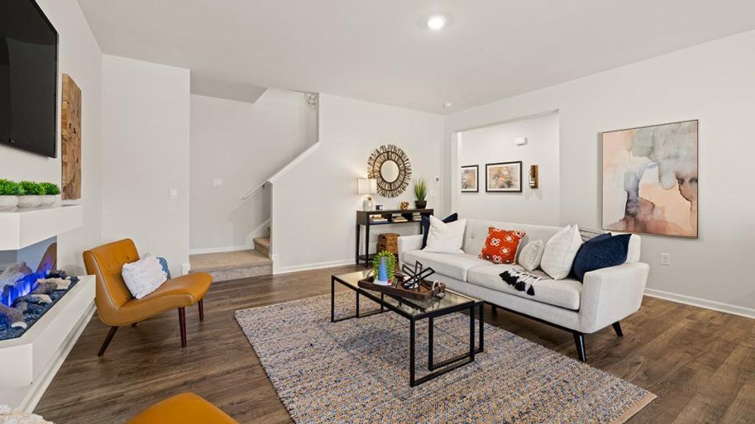 Furnished interior view inside a new home in Hughes Court, Dawsonville (Image 31).