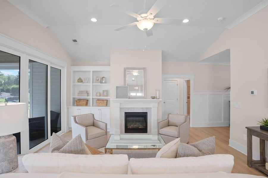 Representative furnished interior of a home built from the Claremont by Bill Clark Homes in The Sanctuary at Sunset Beach, Sunset Beach (Image 7). Representative furnished interior of a home built from the Claremont by Bill Clark Homes in The Sanctuary at Sunset Beach, Sunset Beach (Image 7).