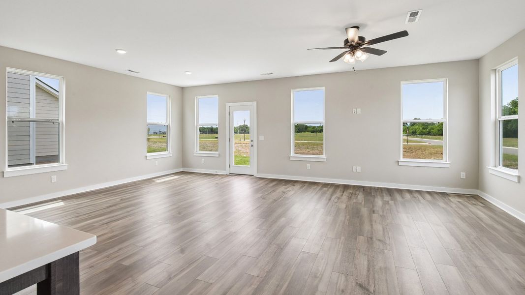 Image of First Floor with hard surface flooring and bright natural light through windows