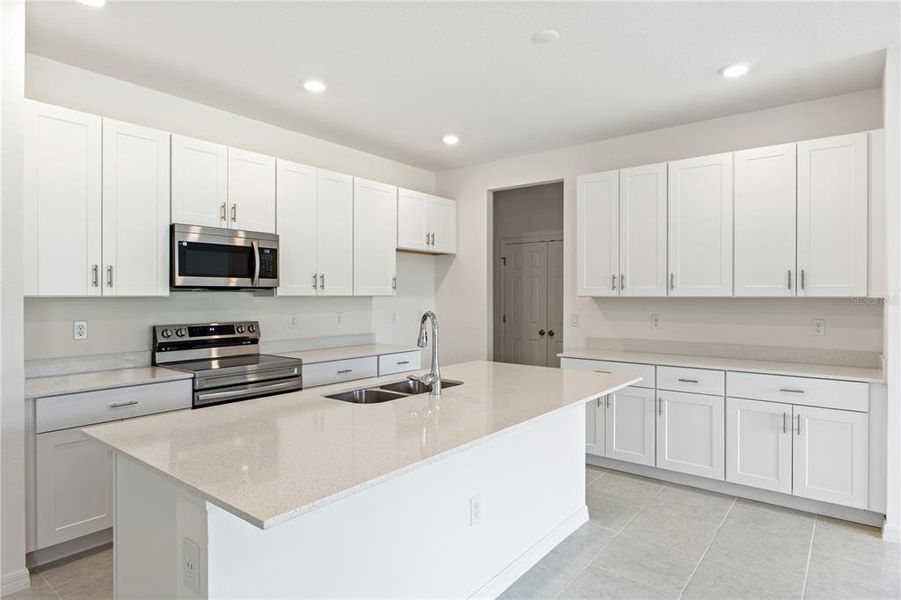 Furnished interior view inside a new home in , Orange City (Image 1).