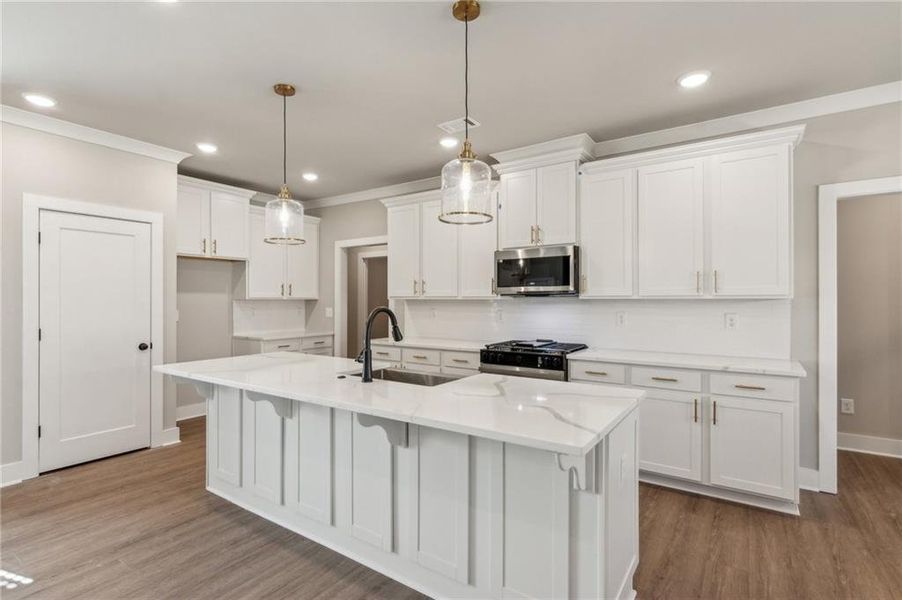Furnished interior view inside a new home in , Clarkesville (Image 9). Furnished interior view inside a new home in , Clarkesville (Image 9).