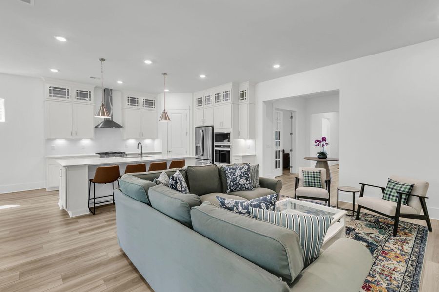 Furnished interior view inside a new home in Summerwind Crossing at Lakes of Cane Bay, Summerville (Image 9).