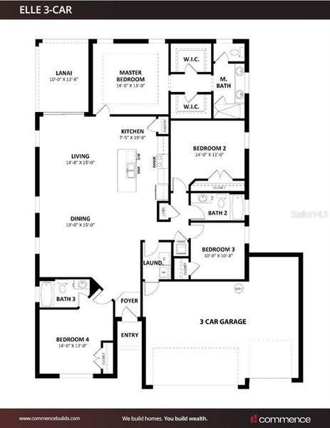 2D floor plan layout of this home in , Groveland, FL (Image 5).