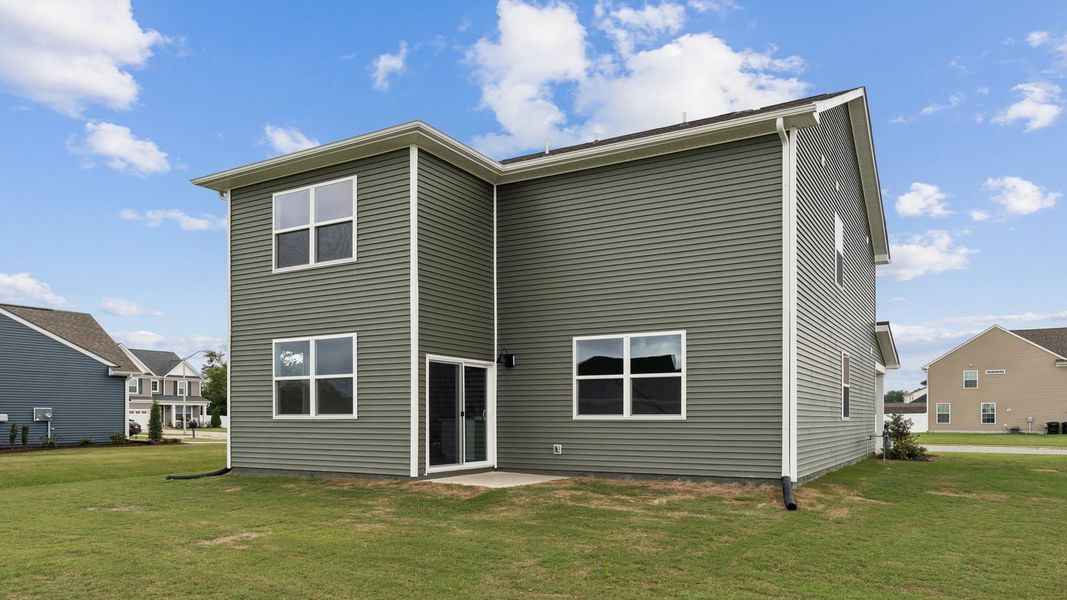 Front exterior of a new home in Tooley Harbor, Elizabeth City, NC, highlighting curb appeal (Image 21).