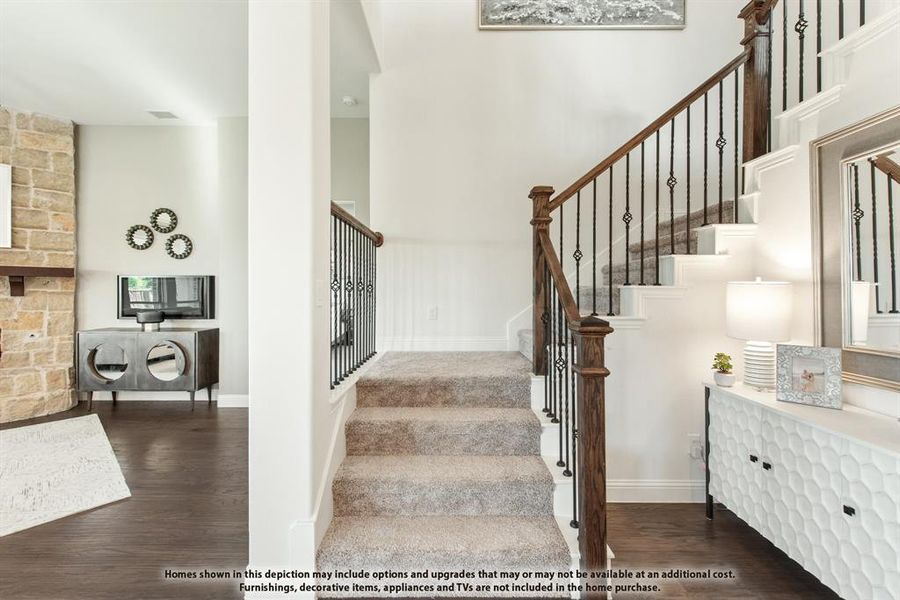 Furnished interior view inside a new home in Abe's Landing, Granbury (Image 21).