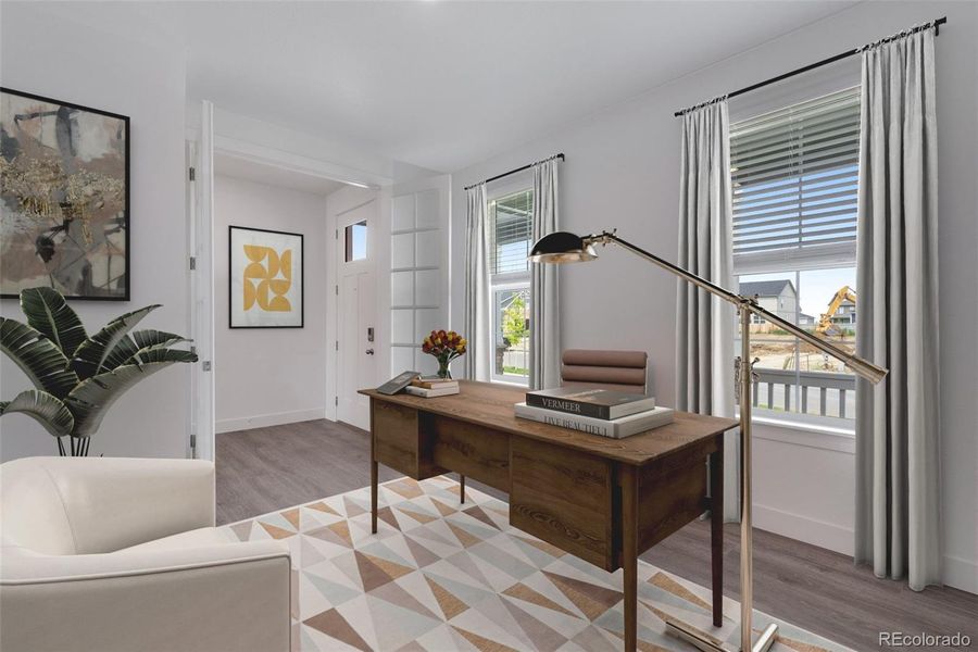 Furnished interior view inside a new home in Vantage, Berthoud (Image 9). Furnished interior view inside a new home in Vantage, Berthoud (Image 9).
