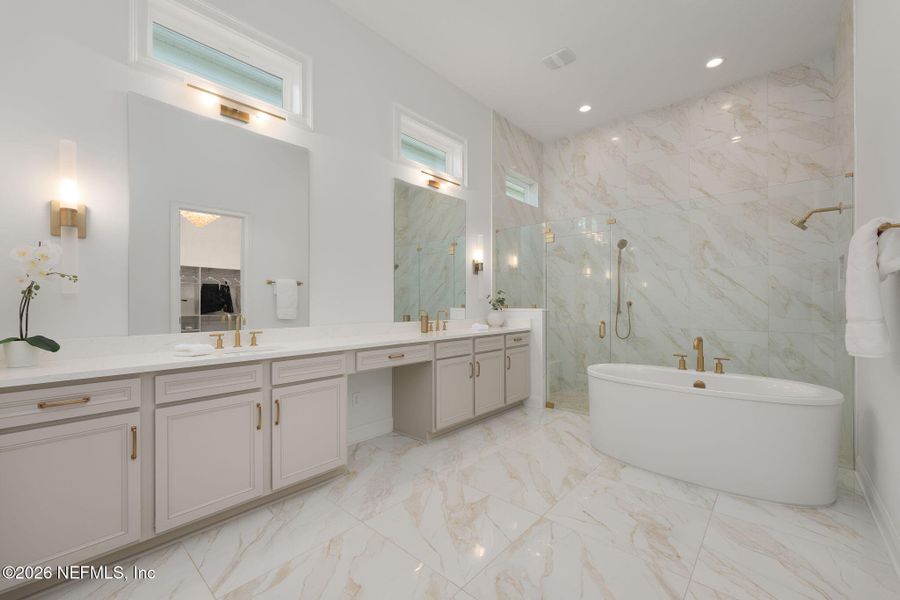 Furnished interior view inside a new home in Nocatee, Ponte Vedra (Image 41). Furnished interior view inside a new home in Nocatee, Ponte Vedra (Image 41).