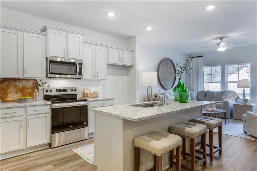 Furnished interior view inside a new home in , Conyers (Image 15).