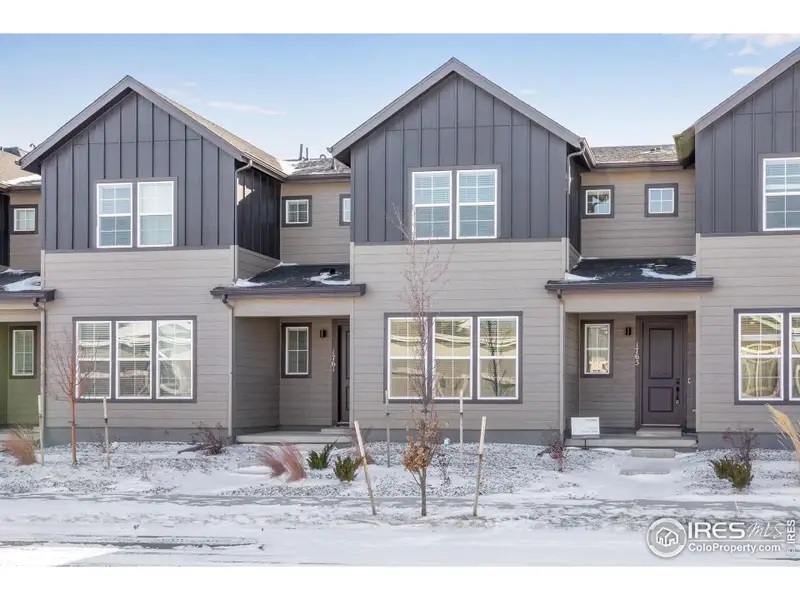 Front exterior of a new home in , Berthoud, CO, highlighting curb appeal (Image 1). Front exterior of a new home in , Berthoud, CO, highlighting curb appeal (Image 1).