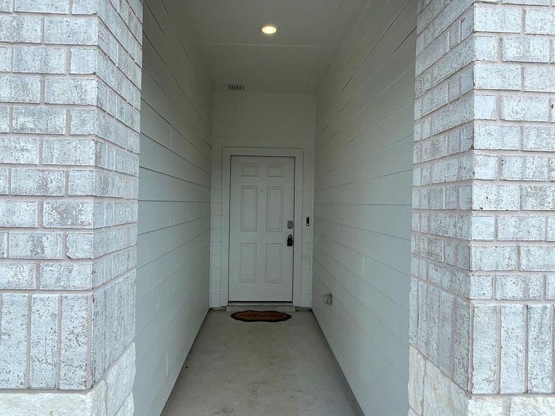 View of exterior entry