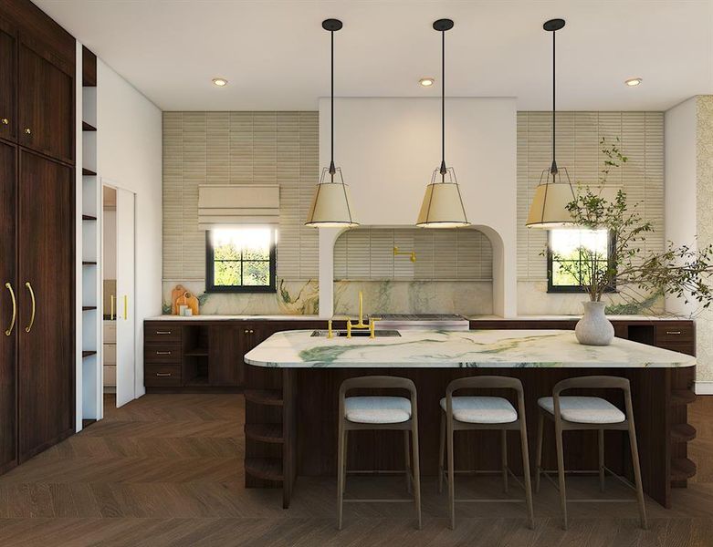 Furnished interior view inside a new home in , Dallas (Image 11).