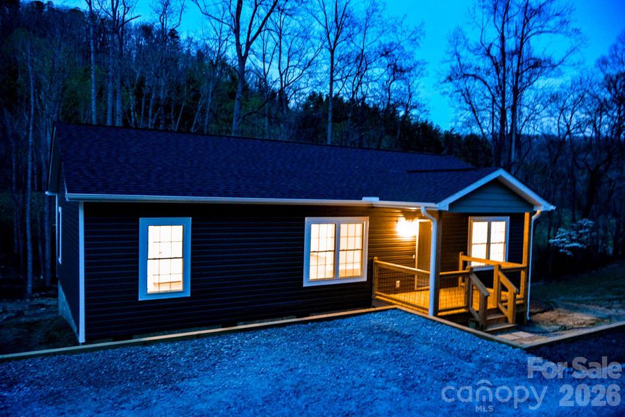 Exterior details and patio area of a home in , Hendersonville (Image 12).