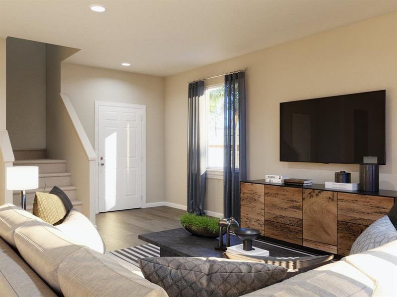 Furnished interior view inside a new home in Christian Meadows, Ennis (Image 13).
