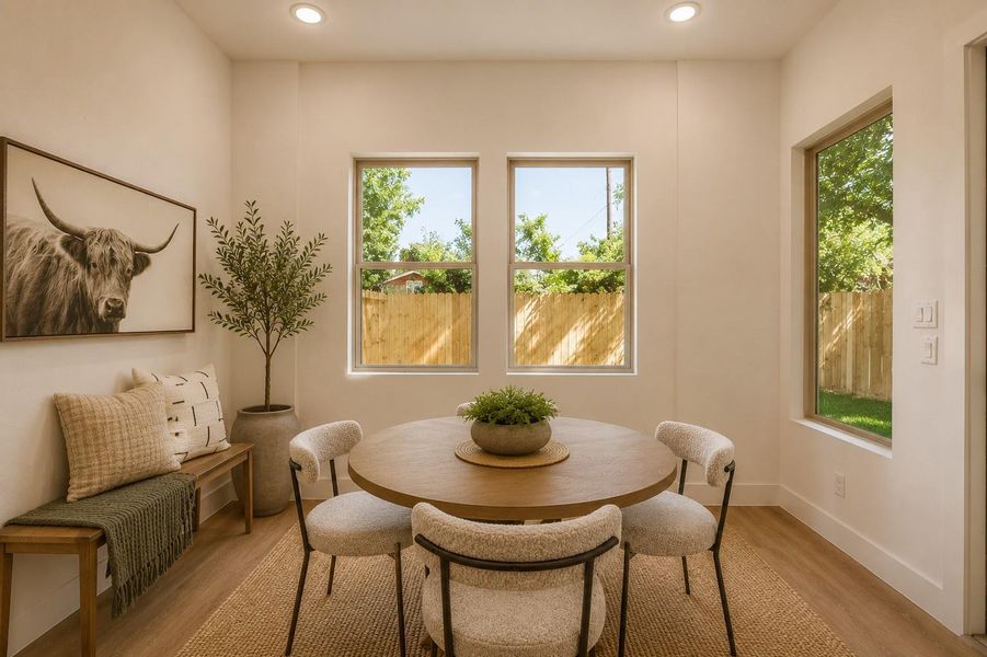 Furnished interior view inside a new home in , Houston (Image 19).
