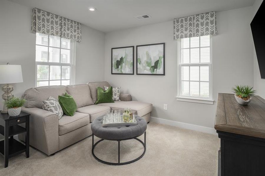 Furnished interior view inside a new home in Sunset Creek Townhomes, Charlotte (Image 12).