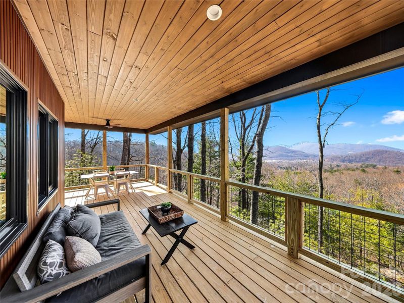 Exterior details and patio area of a home in , Swannanoa (Image 18).