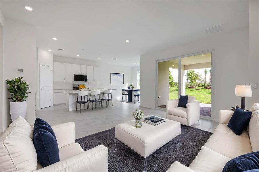 Furnished interior view inside a new home in Brystol North at Wylder, Port St. Lucie (Image 5).