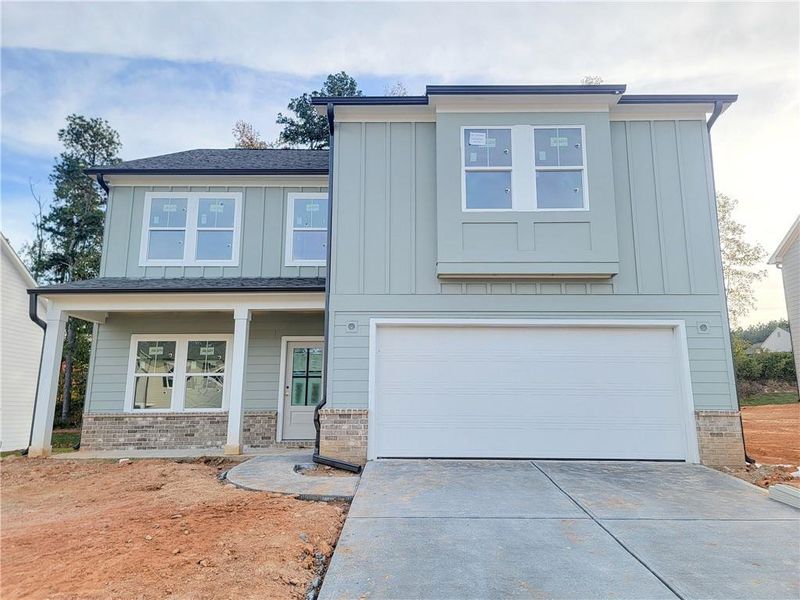 Exterior details and patio area of a home in The Estates at Casteel, Bethlehem (Image 3).