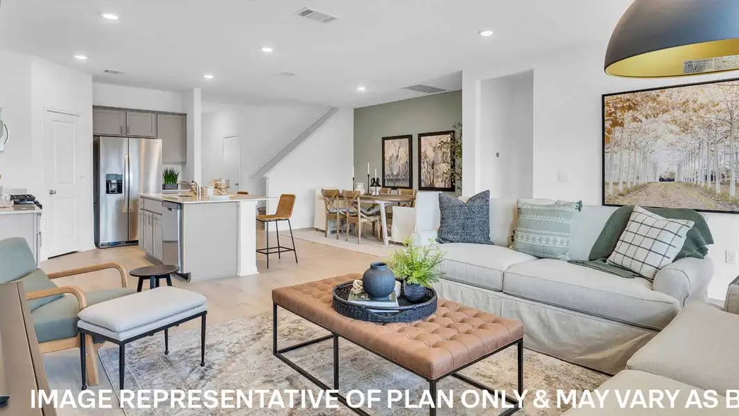 Furnished interior view inside a new home in Trails at Wildhorse, Austin (Image 5).