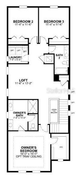 2D floor plan layout of this home in Center Lake on the Park, St. Cloud, FL (Image 3). 2D floor plan layout of this home in Center Lake on the Park, St. Cloud, FL (Image 3).