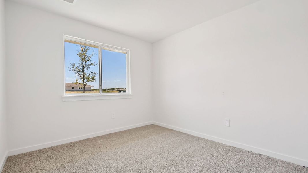 Spacious, unfurnished interior of a new home in Trails at Wildhorse, Austin (Image 31).