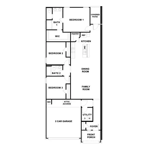2D floor plan layout of this home in Palomino, Manor, TX (Image 4).