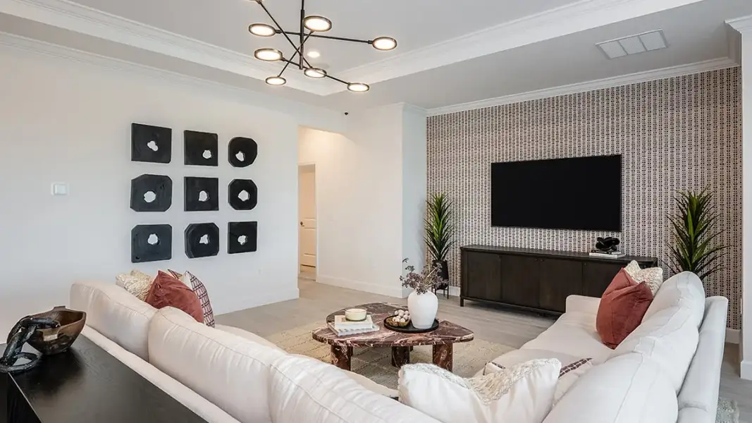Representative furnished interior of a home built from the Bainbridge by Taylor Morrison in Azure at Solaeris, Port St. Lucie (Image 8).