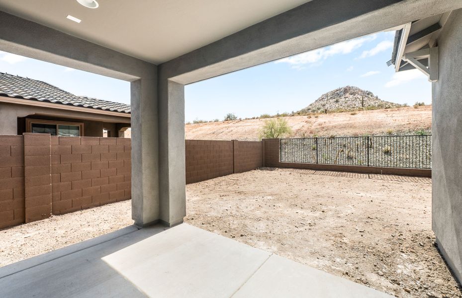 Exterior details and patio area of a home in Foothills at Northpointe, Peoria (Image 4).