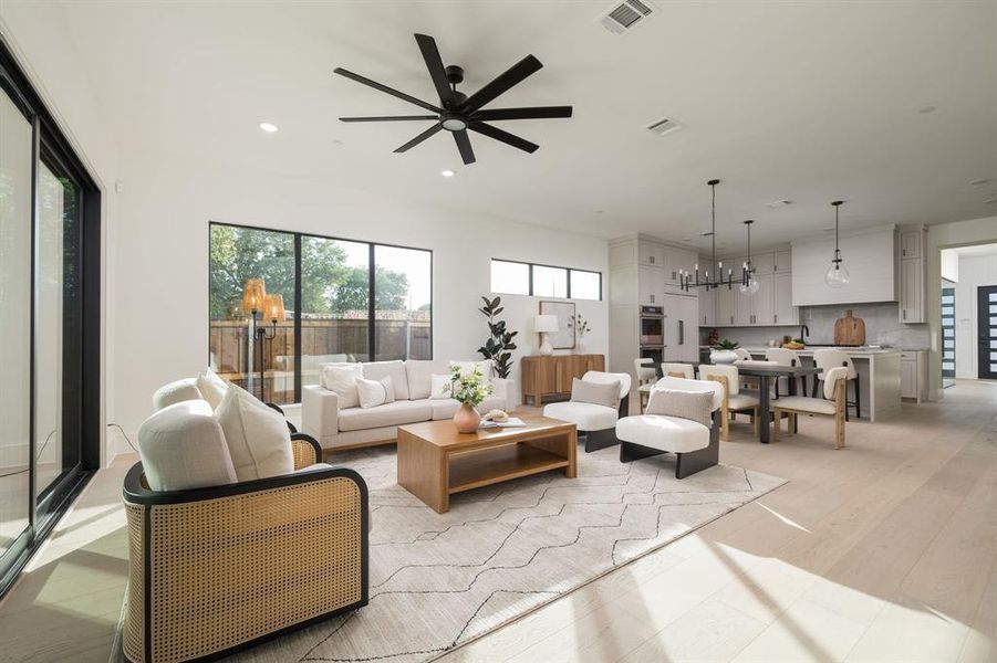 Furnished interior view inside a new home in Dove Station, Grapevine (Image 37).