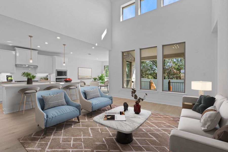 Open Concept Family Room - Virtually Staged Open Concept Family Room - Virtually Staged