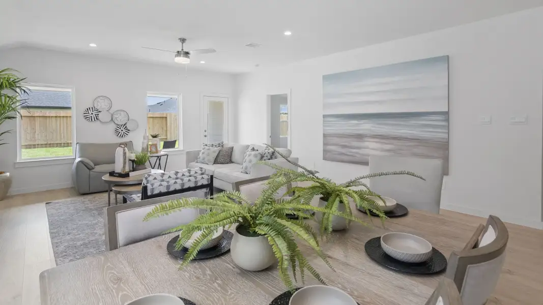 Representative furnished interior of a home built from the Kingston - X40K by D.R. Horton in Harvest Pointe, Needville (Image 8).
