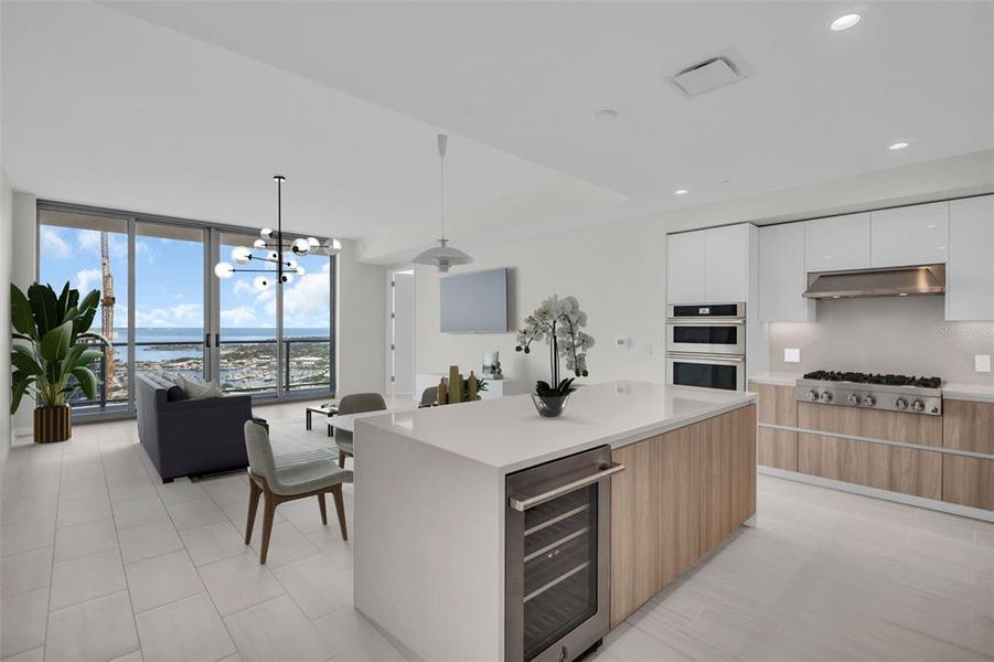 Furnished interior view inside a new home in , St. Petersburg (Image 46).