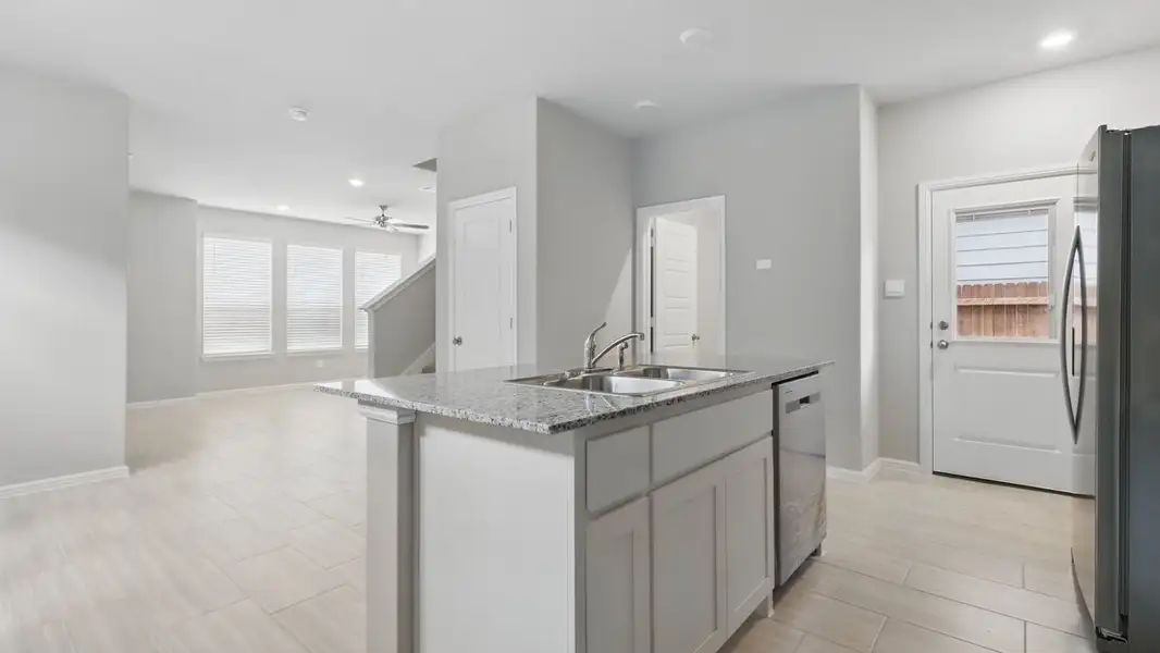 Representative furnished interior of a home built from the ALMOND by D.R. Horton in Orchard Village, Fort Worth (Image 7). Representative furnished interior of a home built from the ALMOND by D.R. Horton in Orchard Village, Fort Worth (Image 7).