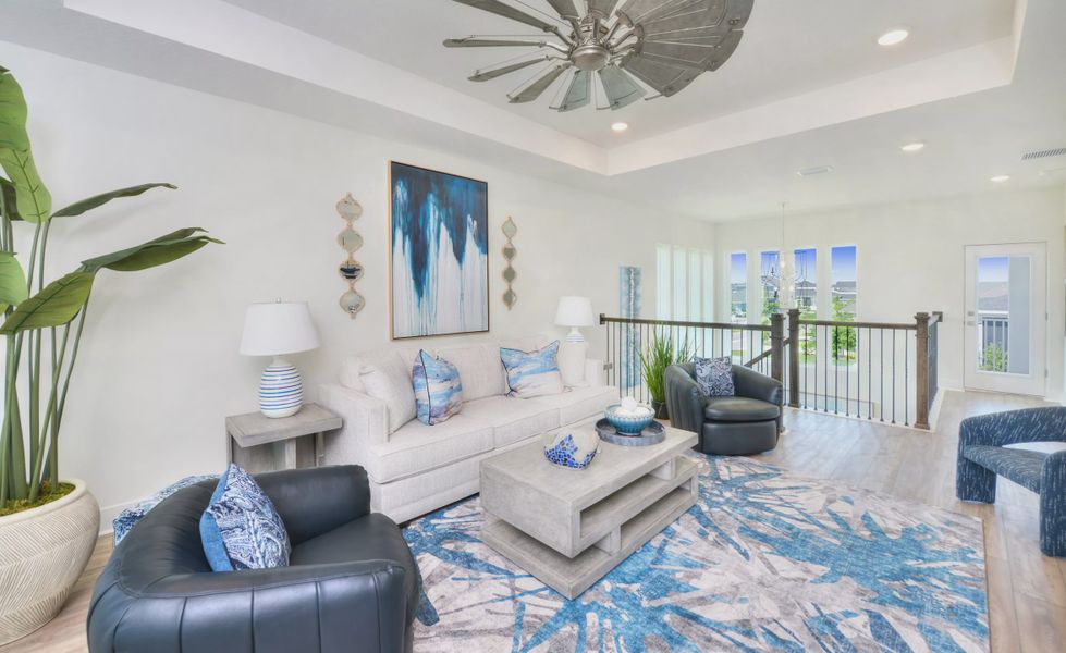 Furnished interior view inside a new home in Persimmon Park, Wesley Chapel (Image 33).