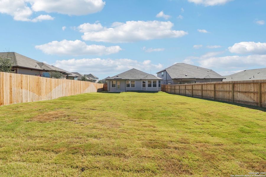 Exterior details and patio area of a home in Legendary Trails - Classic Series, Cibolo (Image 27). Exterior details and patio area of a home in Legendary Trails - Classic Series, Cibolo (Image 27).