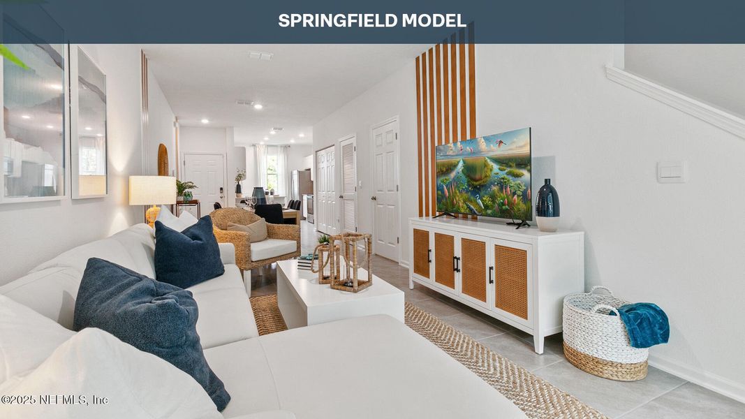 Furnished interior view inside a new home in Stokes Landing, St. Augustine (Image 7).