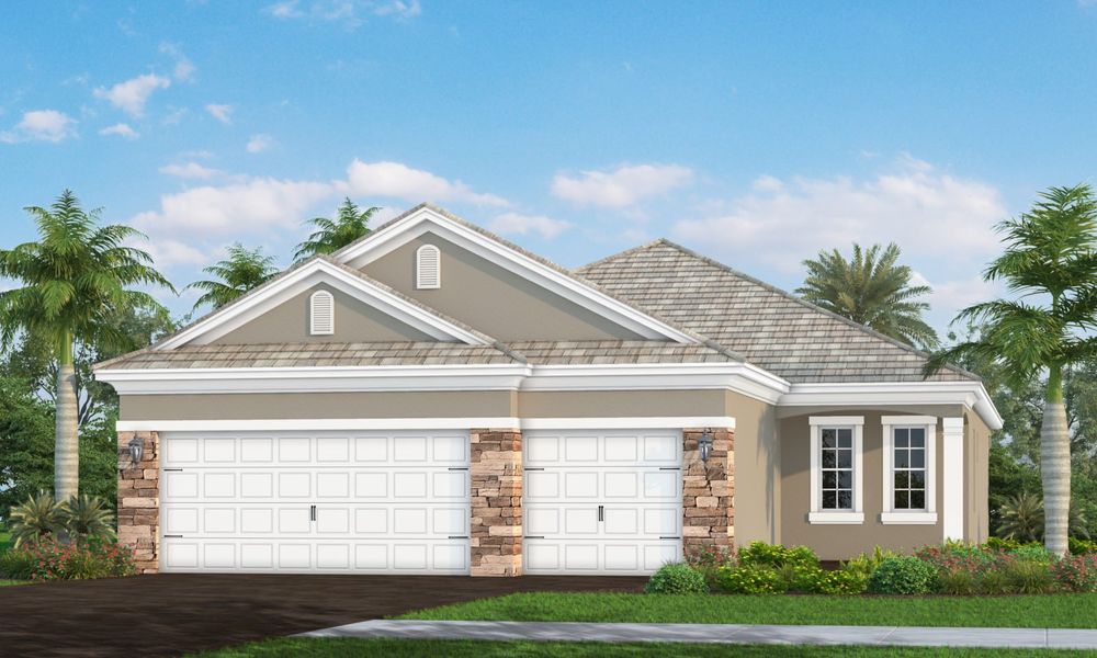 Representative exterior photo of a completed home built from the Meadow Brook by Neal Communities in Verandah, Fort Myers, FL (Image 15).