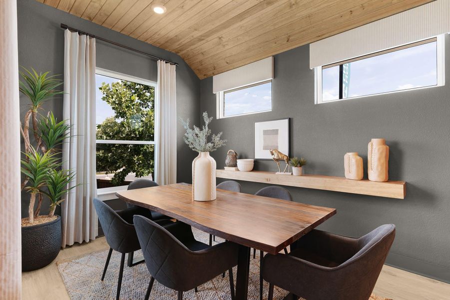 Representative furnished interior of a home built from the Branford by Chesmar Homes in Highland Village, Georgetown (Image 12).