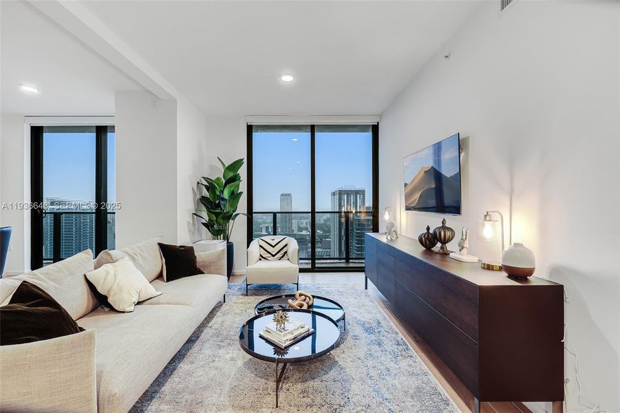 Furnished interior view inside a new home in The Elser Hotel & Residences, Miami (Image 9).