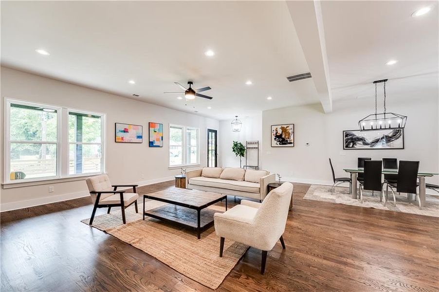 Furnished interior view inside a new home in , Atlanta (Image 28).