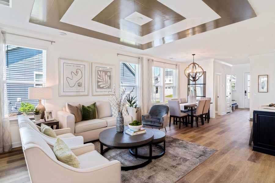 Furnished interior view inside a new home in Traditions at Carolina Forest, Myrtle Beach (Image 11). Furnished interior view inside a new home in Traditions at Carolina Forest, Myrtle Beach (Image 11).