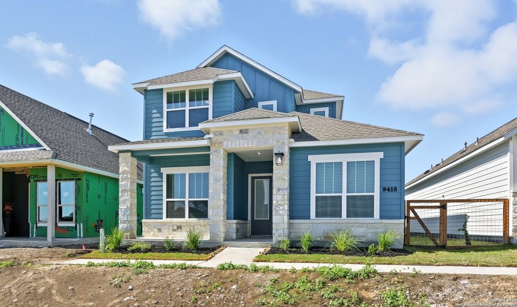Exterior details and patio area of a home in The Crossvine – Garden Homes, Schertz (Image 18). Exterior details and patio area of a home in The Crossvine – Garden Homes, Schertz (Image 18).